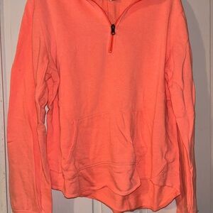 Women's Coral Half-Zip Sweater